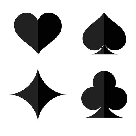 black suit cards